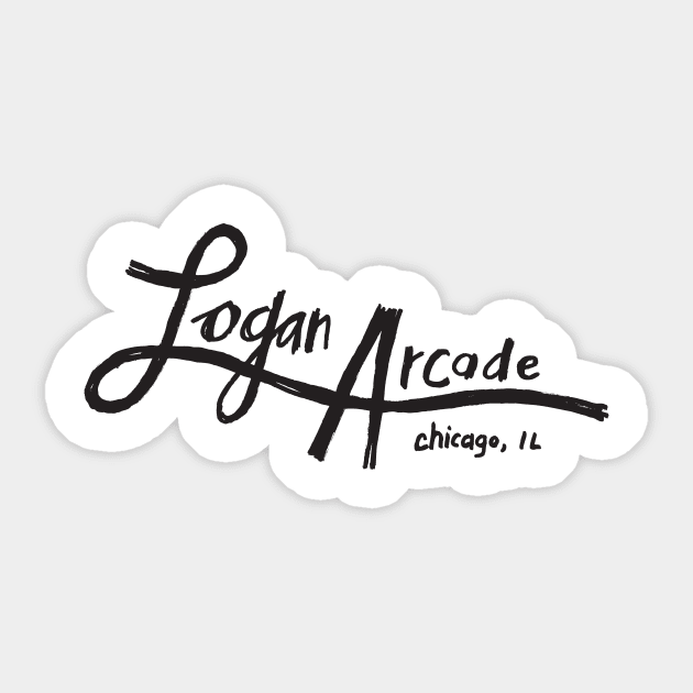 Classic Logan Arcade Logo Sticker by Logan Arcade